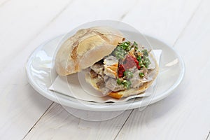 Lampredotto sandwich, italian food photo