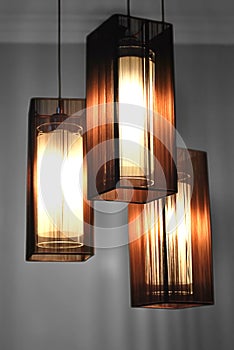 Lamps with Brown Shades