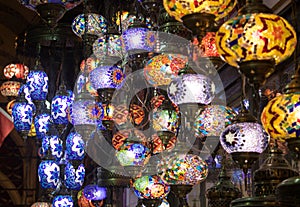 Lamps in Istanbul photo
