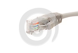 LAN cable CAT5E with RJ45 head for computer network