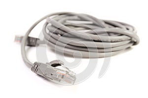 LAN cable CAT5E with RJ45 head for computer network