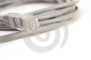 LAN cable CAT5E with RJ45 head for computer network