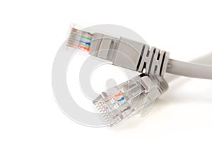 LAN cable CAT5E with RJ45 head for computer network