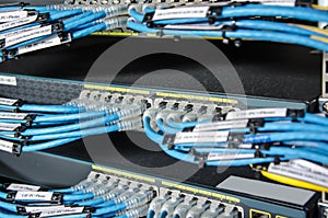 Lan cable connect with server unit