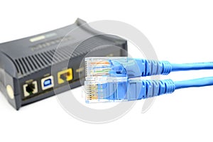 LAN Cable connect to Network Device