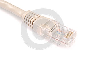 Lan cable and connector RJ45