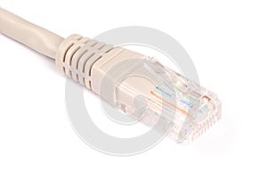 Lan cable and connector RJ45