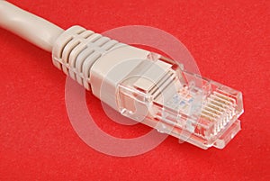 Lan cable and connector RJ45