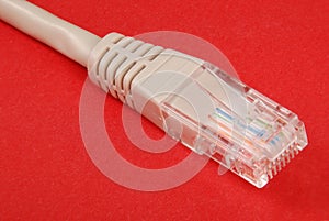 Lan cable and connector RJ45