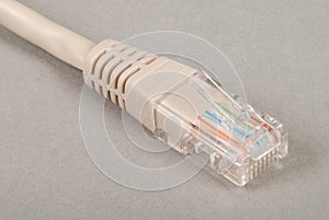 Lan cable and connector RJ45