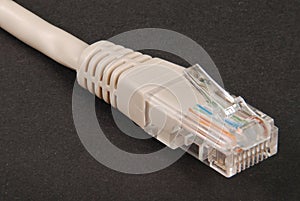 Lan cable and connector RJ45