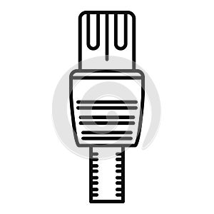 Lan cable icon, outline style