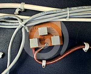 LAN cable in laboratorium