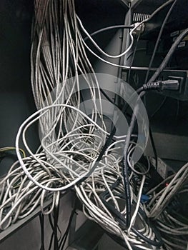 The Lan cable use server