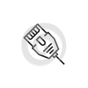 LAN connector cable line icon