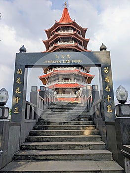 Lan Fang Bridge at TMII Pagoda photo