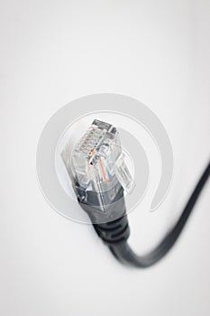 LAN Network Cable isolated on white background