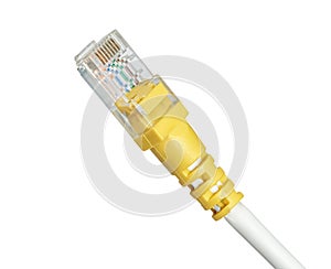 LAN network connection ethernet cable isolated