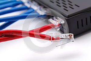 LAN network and ethernet cables