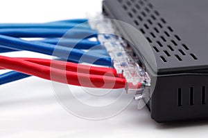 LAN network and ethernet cables