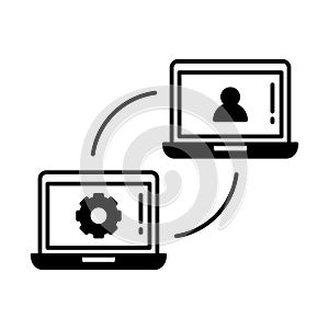 Lan technology Vector Icon which can easily modify or edit