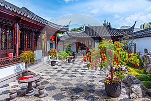 Lan Yuan Chinese garden in Dunedin, New Zealand