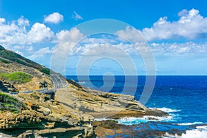 Lanai Lookout on the Kalanianaole Highway in Oahu, Hawaii