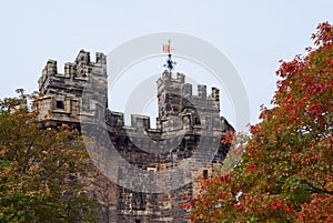 Lancaster castle gates photo