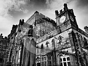 Lancaster Castle is a medieval castle in Lancaster, in the English county of Lancashire.