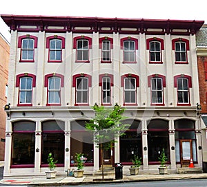 Lancaster City, PA`s only surviving cast iron store front, built in 1873.