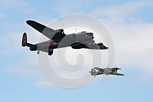 Lancaster and hurricane.