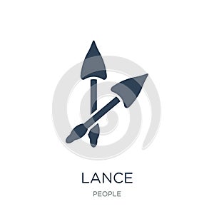 lance icon in trendy design style. lance icon isolated on white background. lance vector icon simple and modern flat symbol for