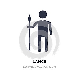 lance icon on white background. Simple element illustration from People concept