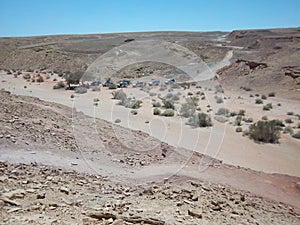 Lanch in the Makhtesh Ramon. Israel