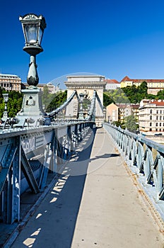 Lanchid or Chain Bridge in Budapest