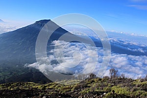 Land in the Clouds of Mount