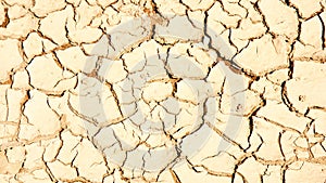 Land cracked by lack of water in El Garraf