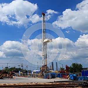 Land Drilling Rig in Yard