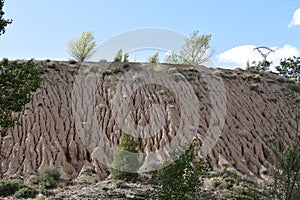 Land erosion in the mountains of Teruel,