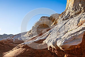 Land formations at White Pocket in the Vermillion Cliffs National Monument