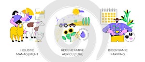 Land management abstract concept vector illustrations.