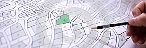 Land Map And Urban Building Project Plan