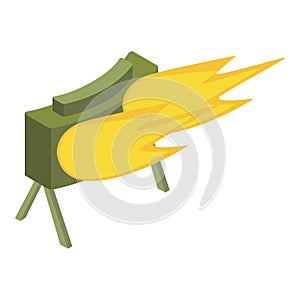 Land mine icon, isometric style