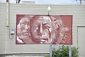 Kansas Tribes Native American Indian Mural