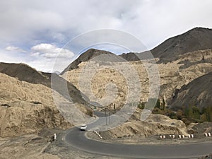 Land resembles that of moon know as moonland in ladakh