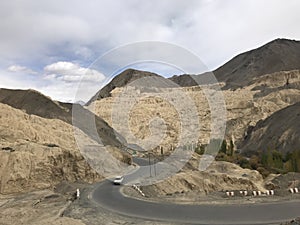 Land resembles that of moon known as moonland in ladakh