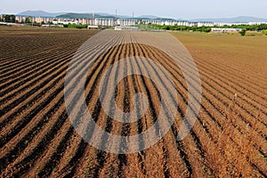 Land ridge vertical and horizontal