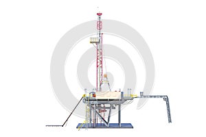 Land rig industry, side view