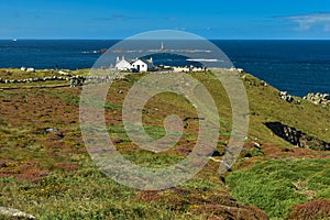 Land`s End is a headland and holiday complex in western Cornwall, England photo