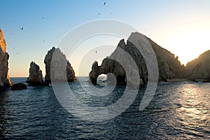 Land's End at Sunset in Cabo San Lucas